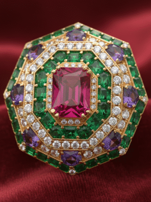 4 (69) Elegant Ruby Red Stone Party Wear Ring