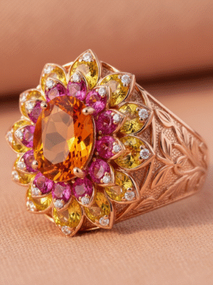 4 (79) Veloria Lyselle – The Whisper of Morning Bloom Ring