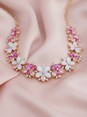 m (17) Veloria Amara – The Symphony of Golden Grace Necklace