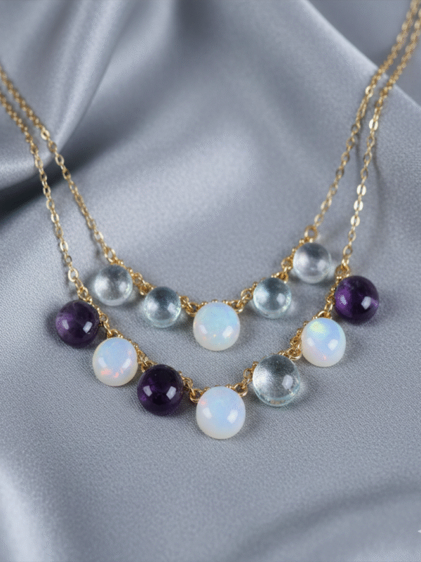 m (24) Modern Fashion Necklace – Stylish Geometric Pendant Chain