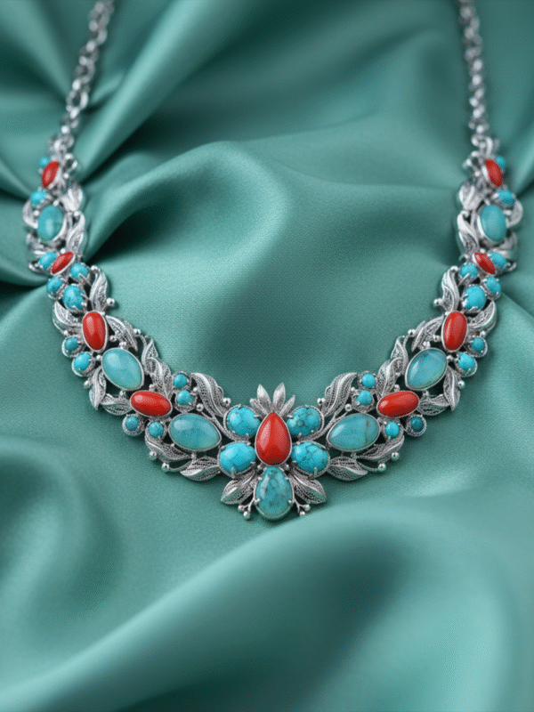 m (25) Traditional Polki Necklace – Heavy Stone Jewelry for Weddings