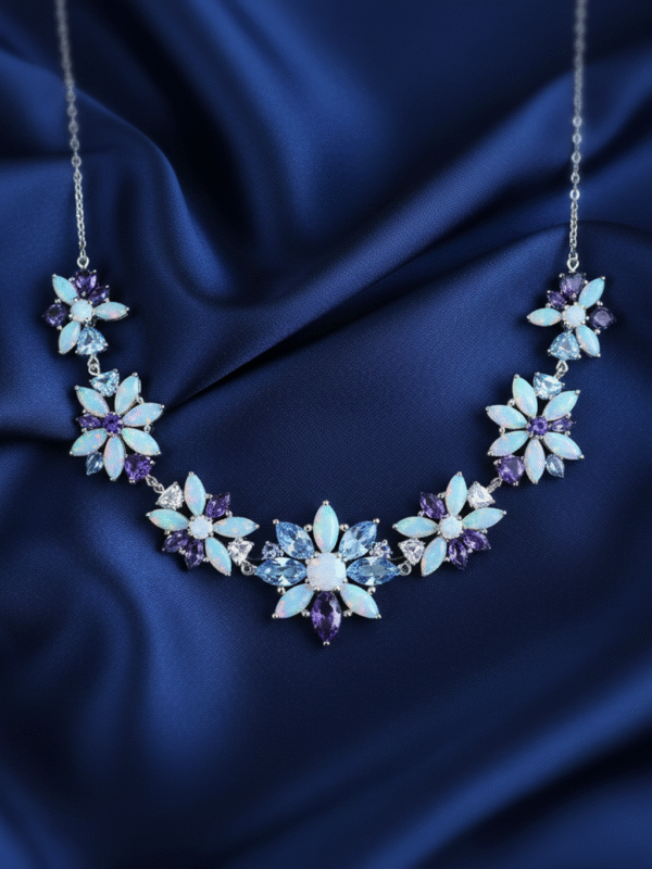 m (26) Evening Necklace – Diamond Look Crystal Choker for Parties