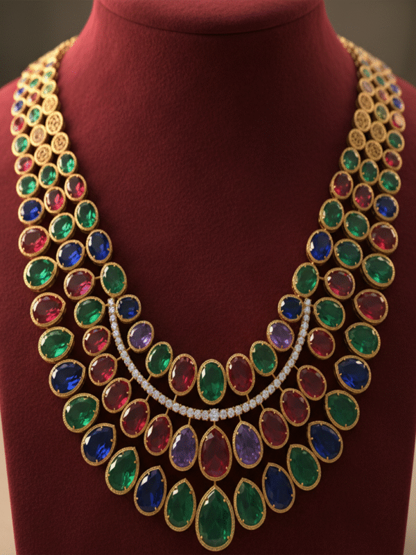 m (35) Royal Bridal Necklace – Traditional Polki Jewelry for Wedding