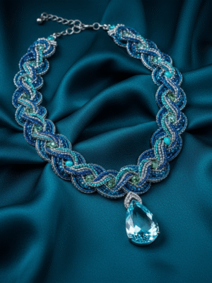 m (50) Evening Party Necklace – Diamond Look Crystal Choker