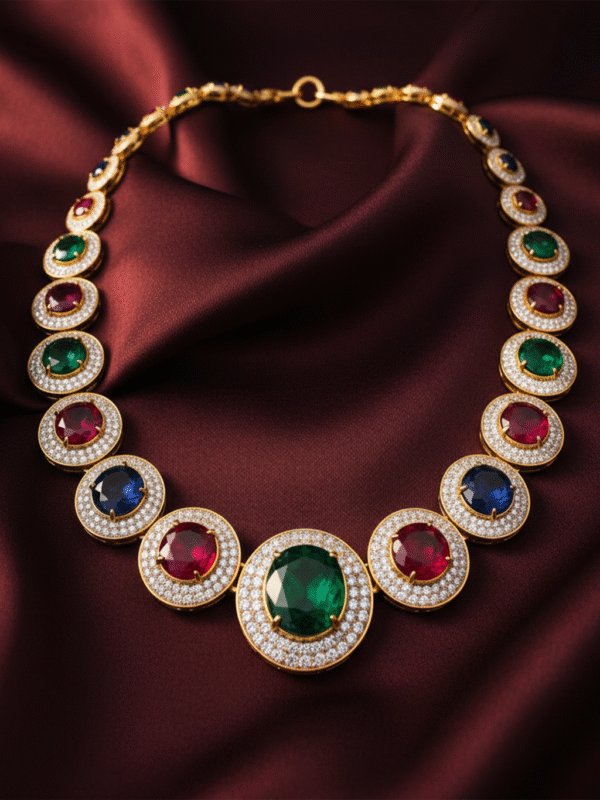 m (56) Daily Wear Necklace – Lightweight Alloy Chain with Pendant