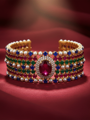 u (104) Selene Aurore – The Frosted Halo Bracelet