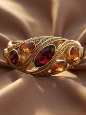 u (115) Aurelia Noir – The Golden Mirage Bracelet