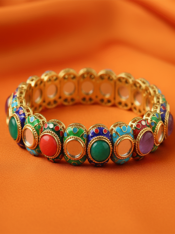 Celina Maré – The Sapphire Halo Bracelet