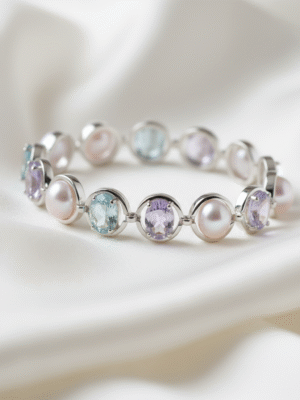 u (94) Celina Ardent – The Platinum Ember Bracelet